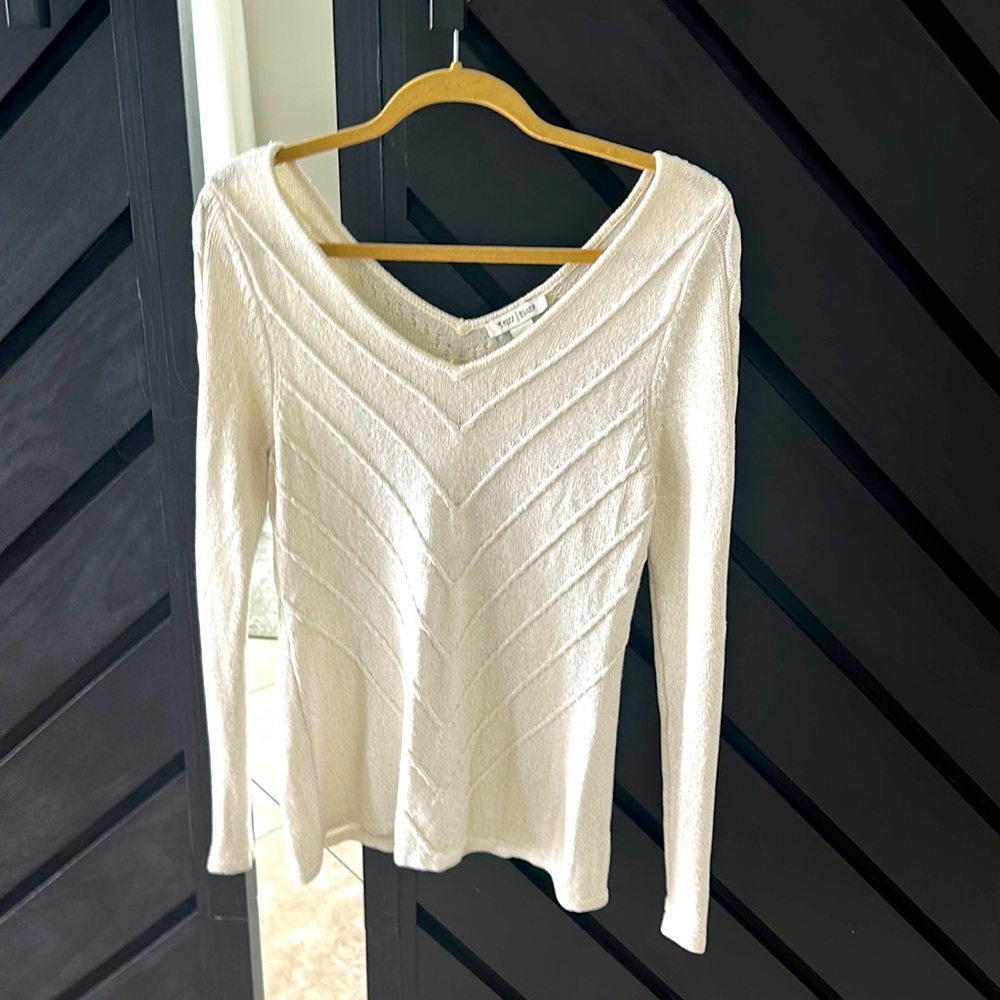 Cream knit sweater